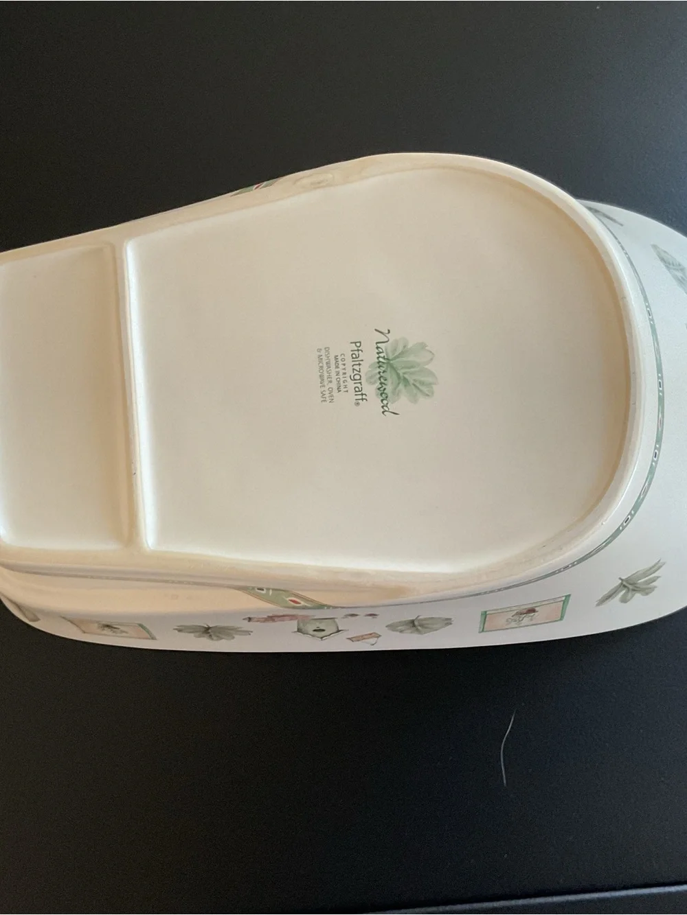 Pfaltzgraff Naturewood Bowl Originally For  Use With Wheelbarrow/Barrel Stand